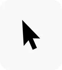 Minimal arrow cursor icon pointing upward
