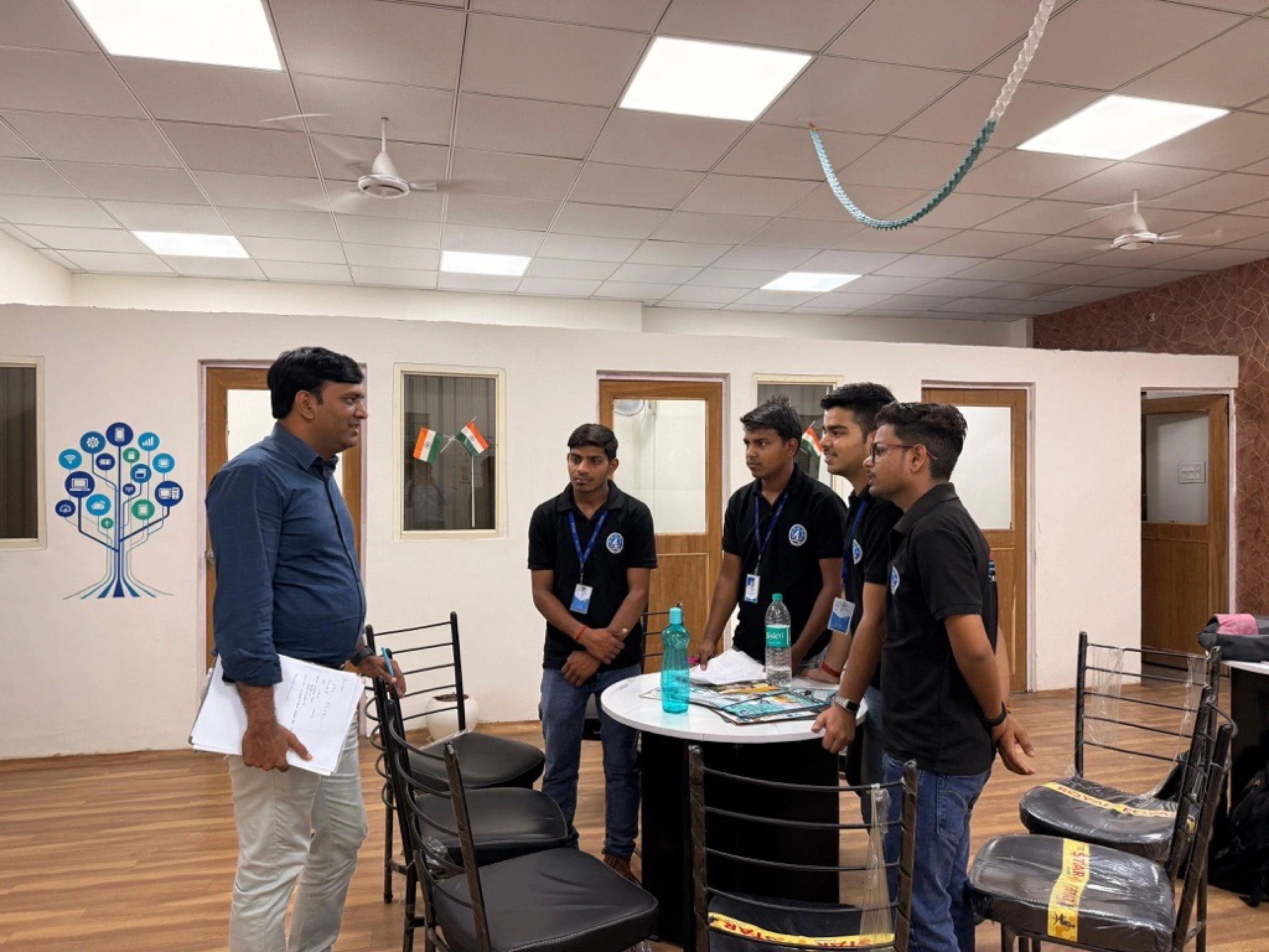 Evince VP Explaining Recruitment Process to Placement Committee