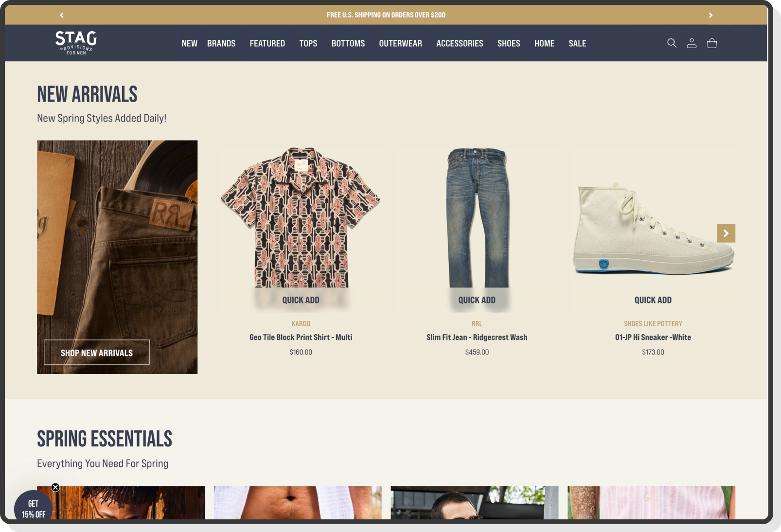 Close-up of denim and fabric texture presentation