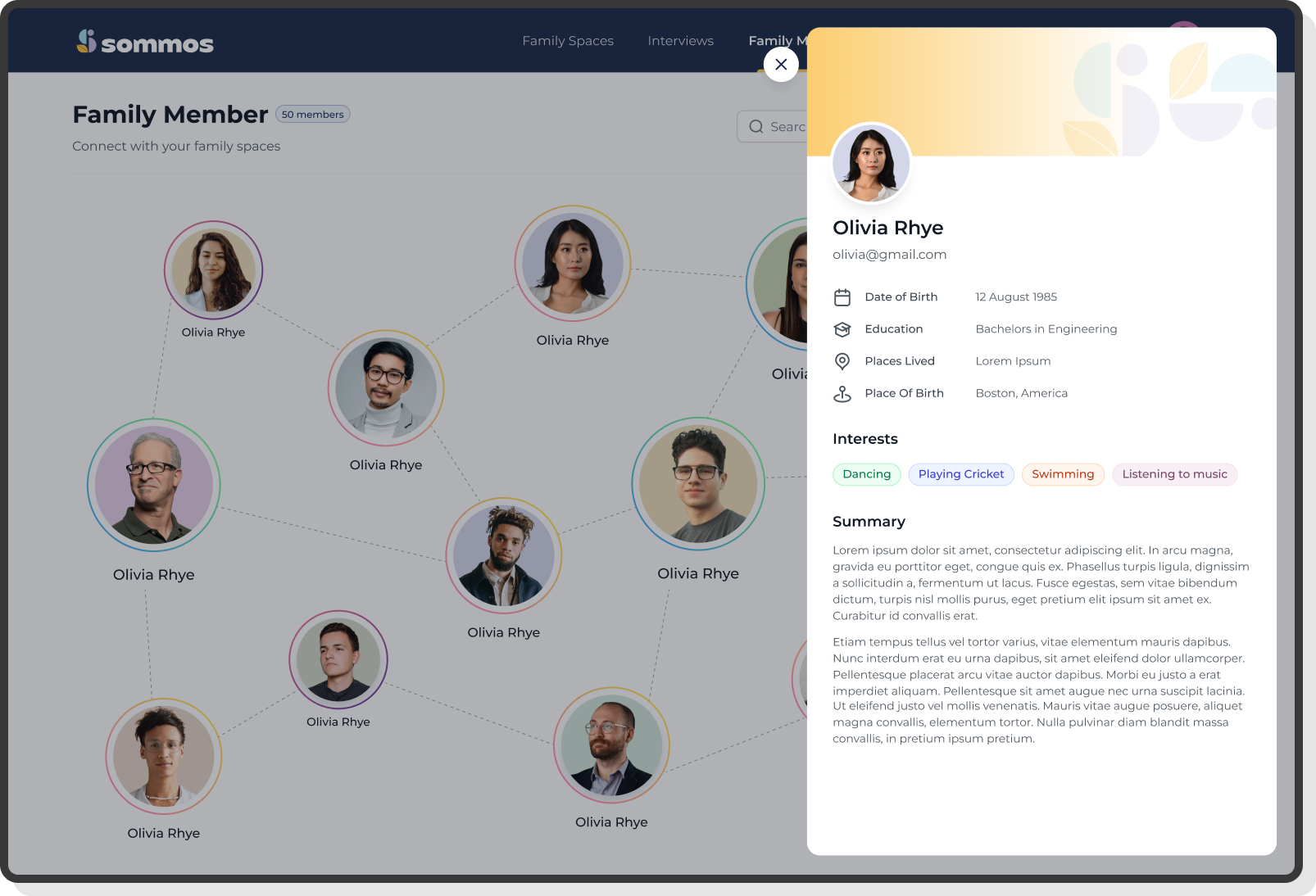Configuration panel for adjusting AI model parameters and settings