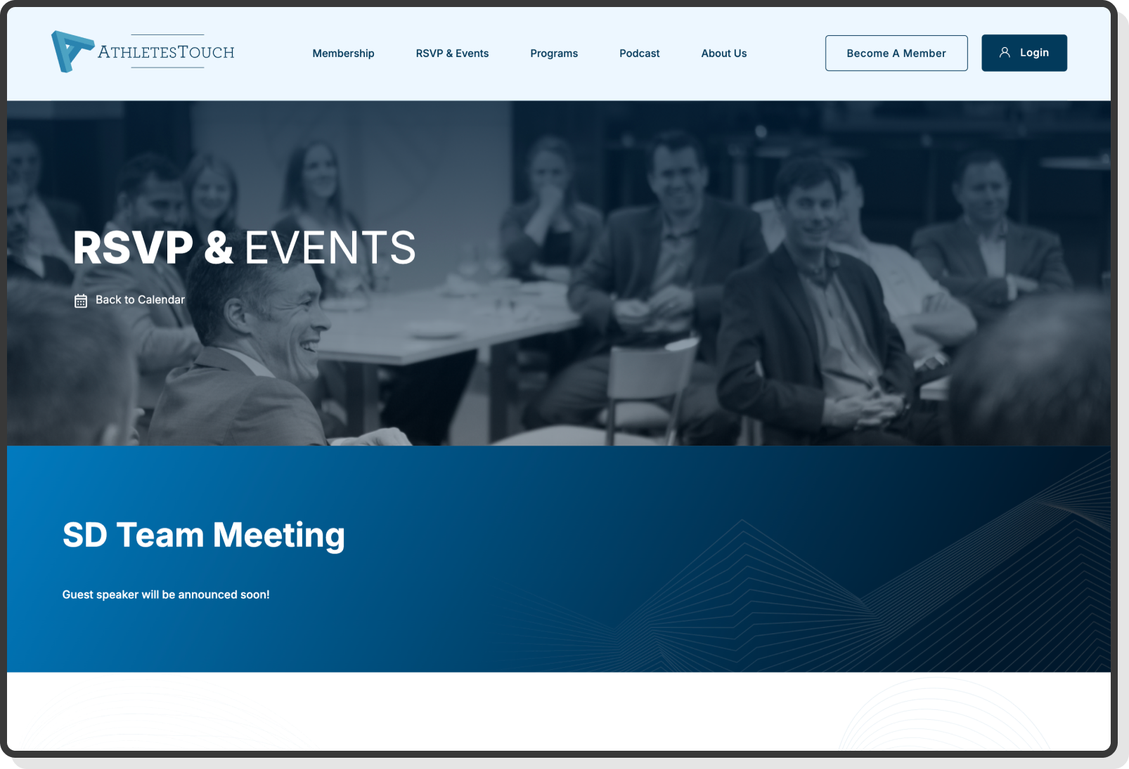 News section with articles, interviews, and announcements