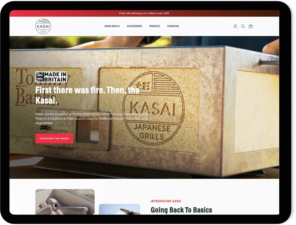 Kasai Grills Konro Digital Experience Shopify Case Study