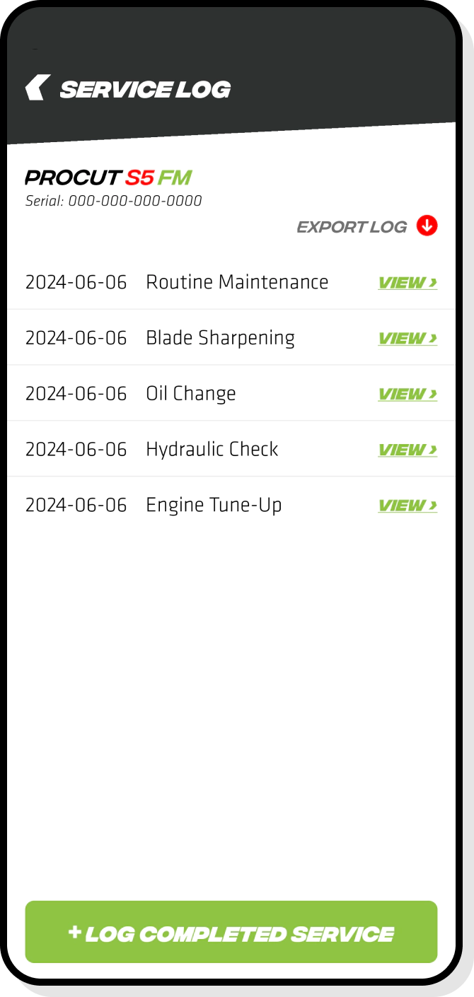 Contact form screen with input fields for name, email, and message